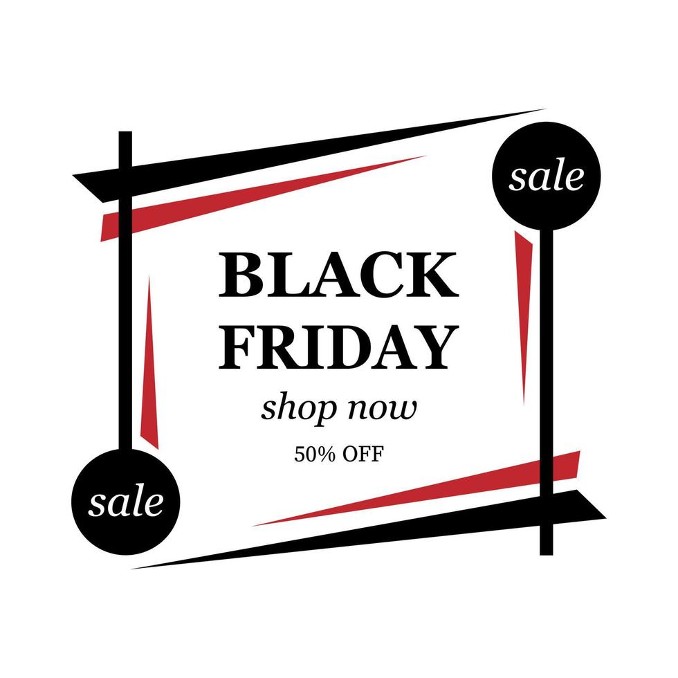 black friday sale frame vector