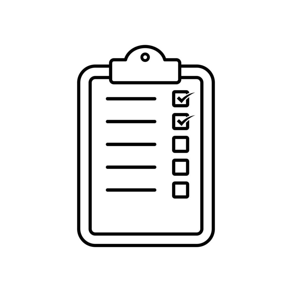 Checklist icons. Checklist icon vector design illustration. Checklist icon isolated on white background. Checklist simple sign.