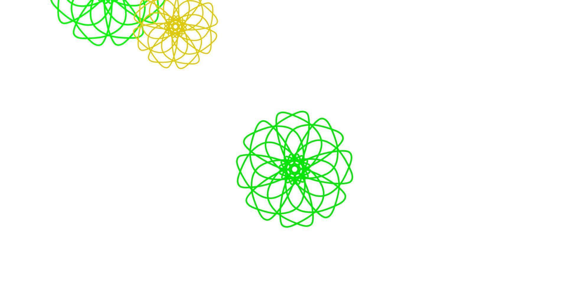 Light Multicolor vector natural backdrop with flowers.