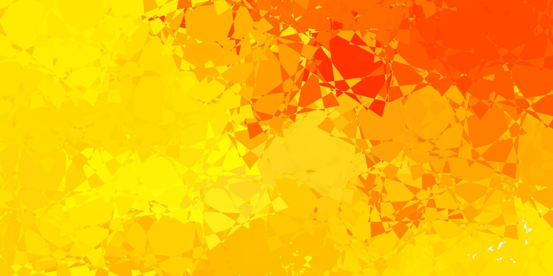 Light Orange vector background with triangles.