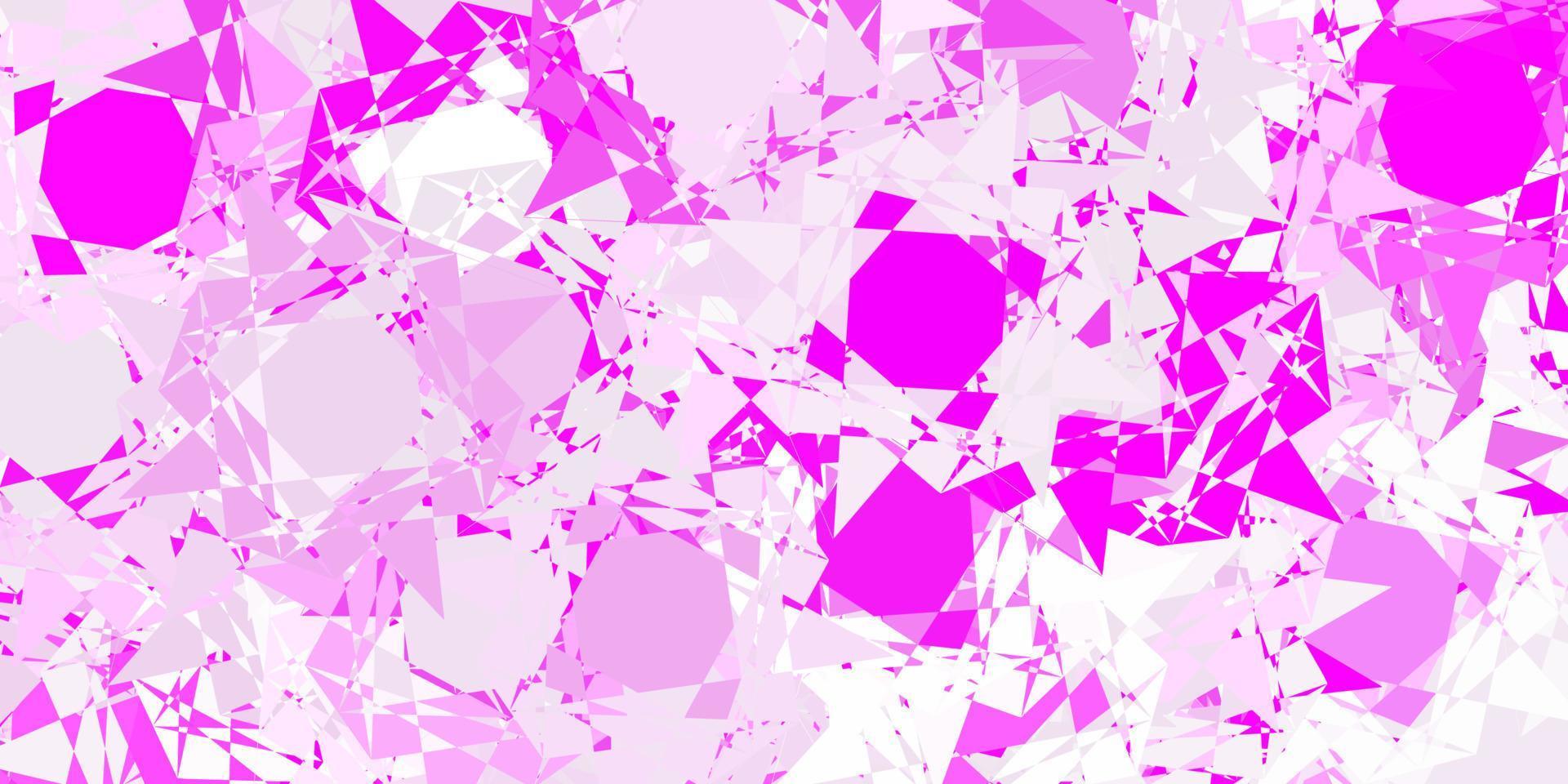 Light pink vector background with polygonal forms.