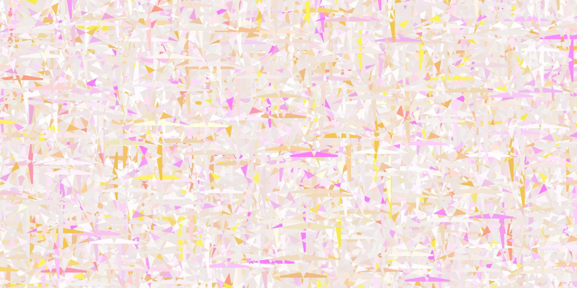 Light Pink, Yellow vector background with polygonal style.