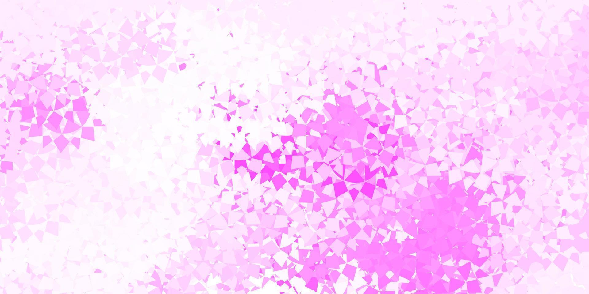 Light pink, yellow vector layout with triangle forms.