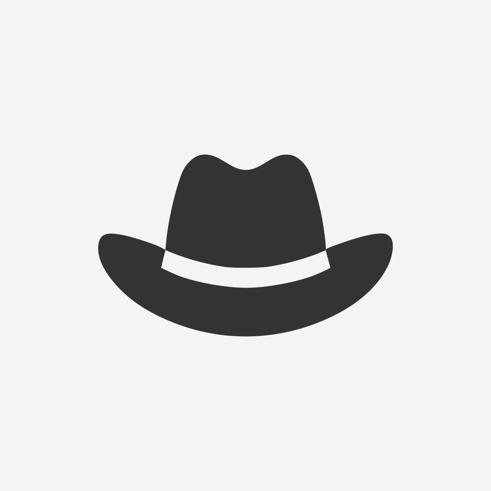 Man hat icon. Clothing accessories icon symbol. vector