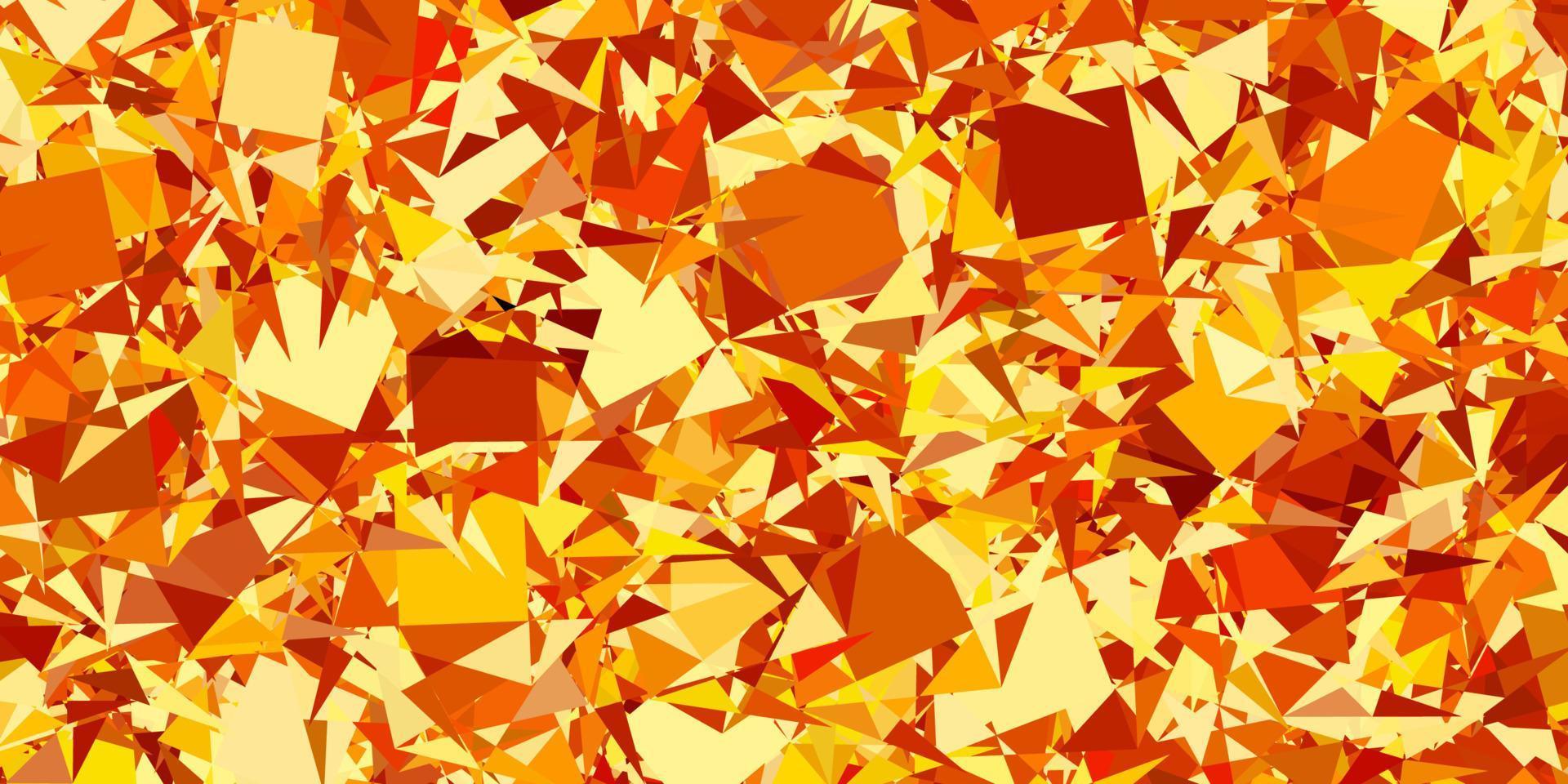 Dark Orange vector background with triangles. 11540017 Vector Art at