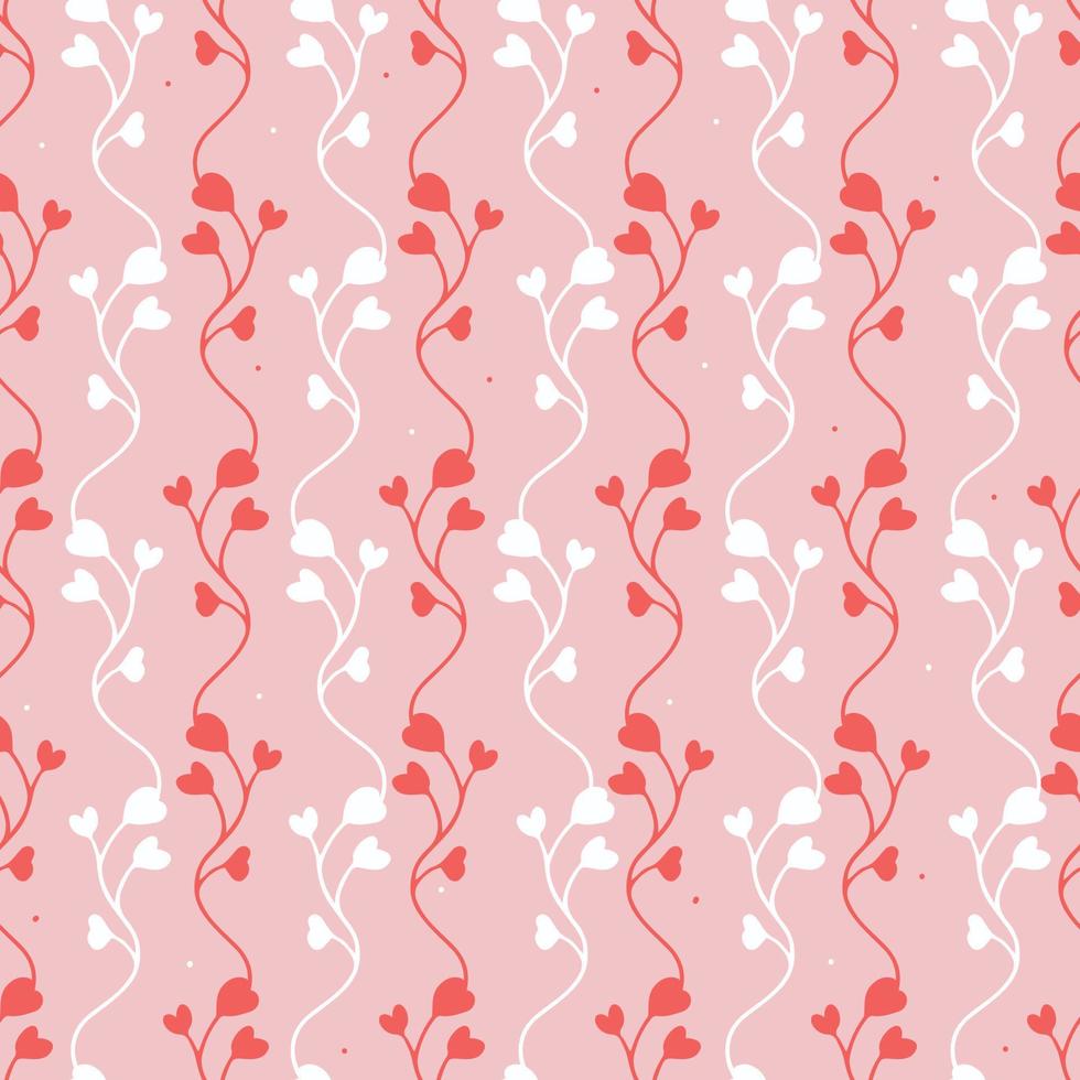 patrón transparente de vector. patrón rosa con un patrón floral repetitivo. vector