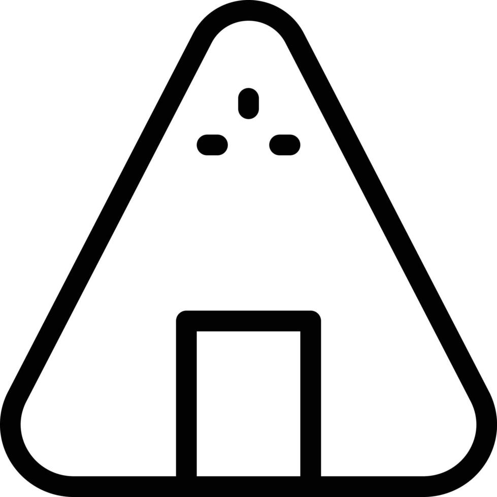 onigiri vector illustration on a background.Premium quality symbols.vector icons for concept and graphic design.