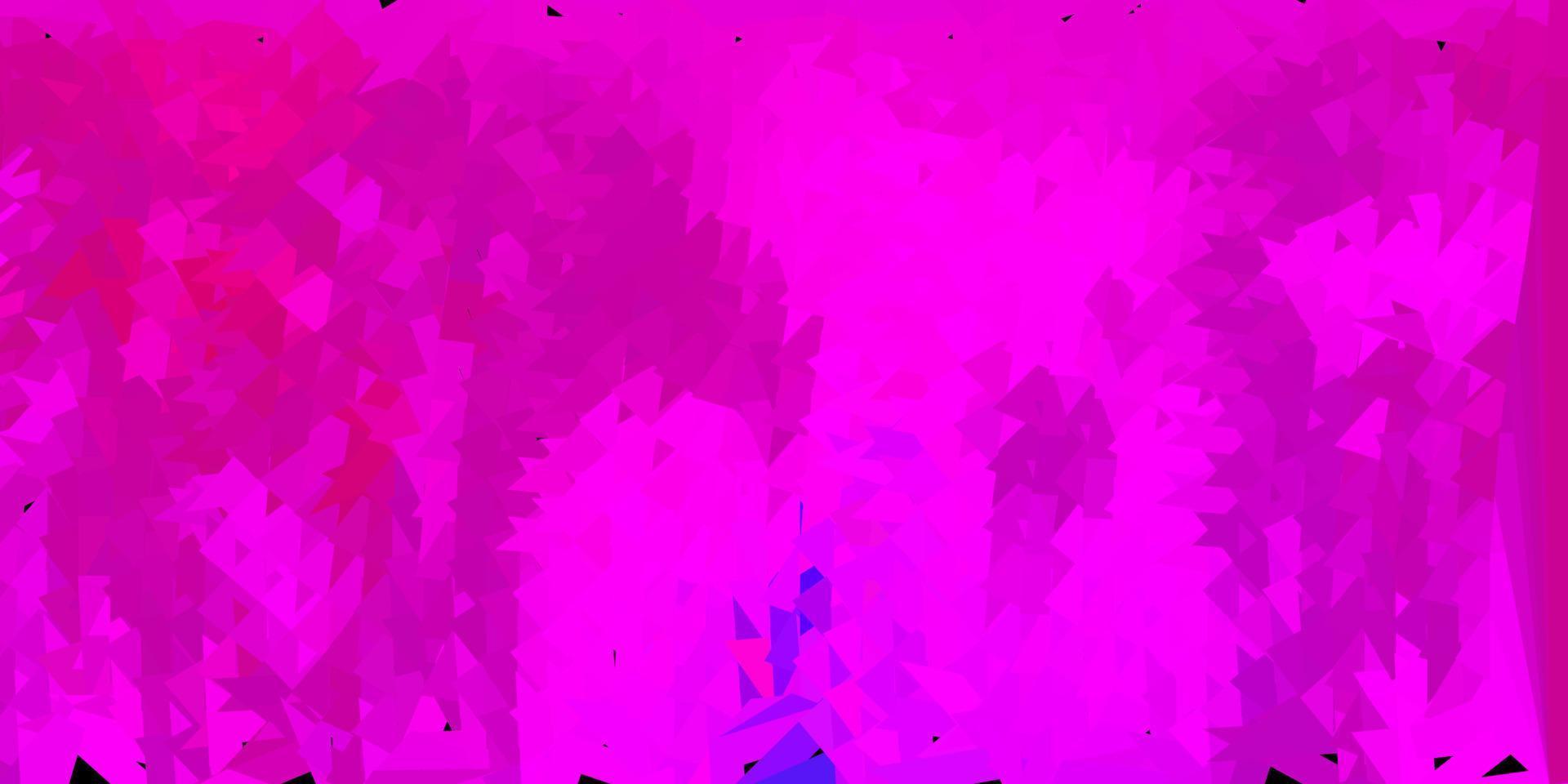 Fondo de triángulo abstracto vector rosa oscuro.