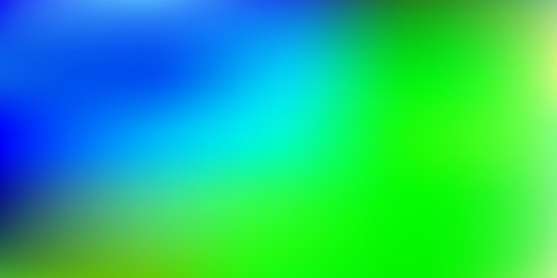 patrón borroso vector azul claro, verde.
