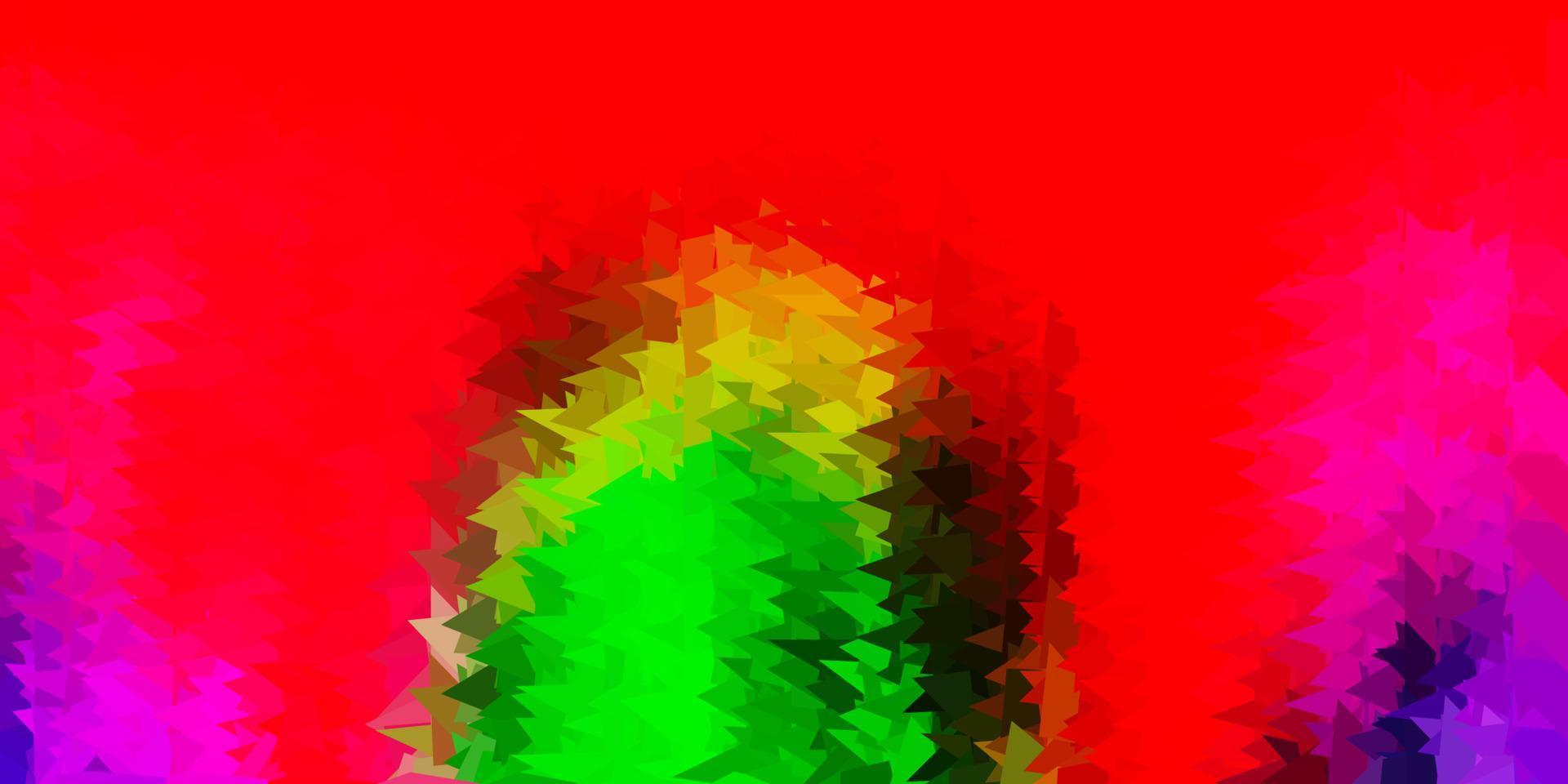 patrón poligonal de vector rosa claro, verde.
