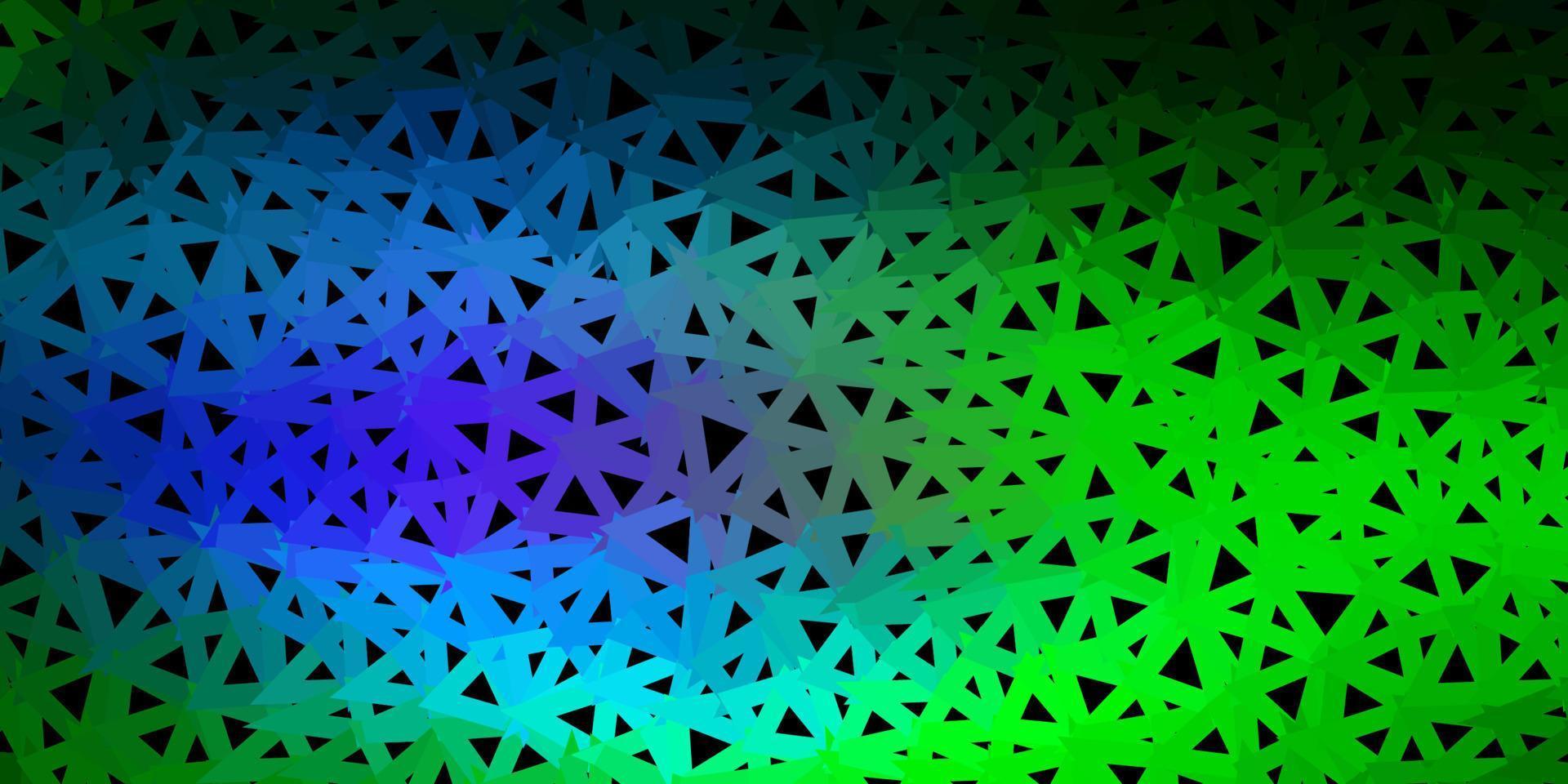 Light pink, green vector triangle mosaic wallpaper.