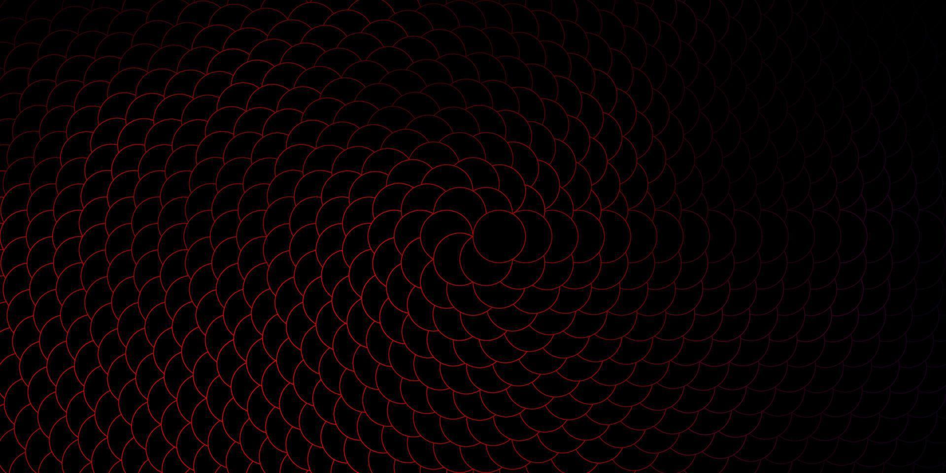 Dark Blue, Red vector texture with circles.