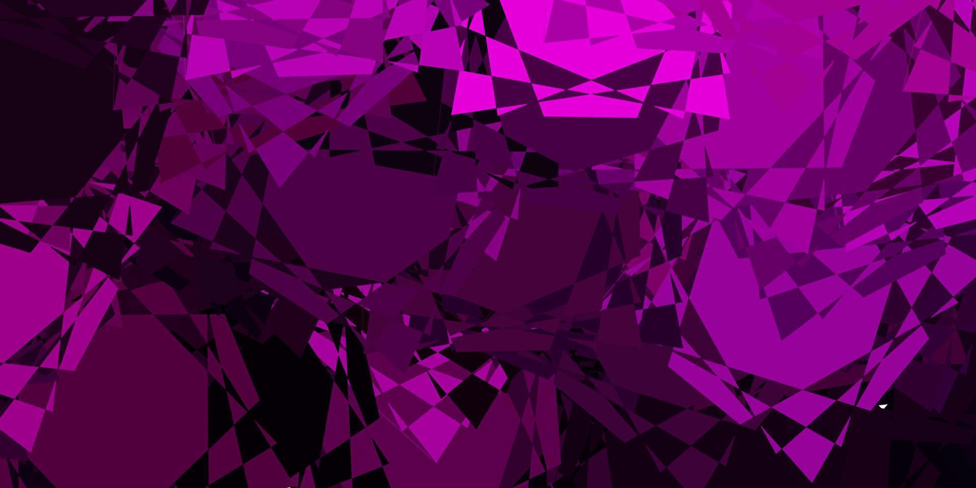 Dark Pink vector template with triangle shapes.