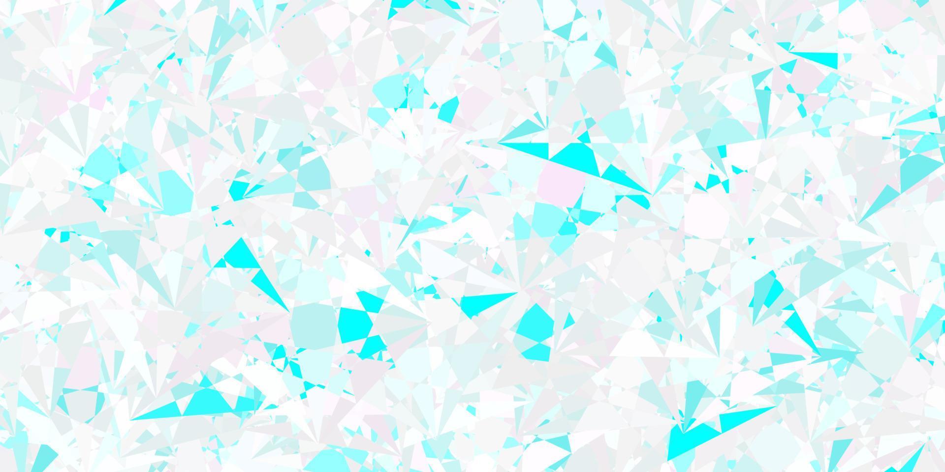 Light Pink, Blue vector backdrop with triangles, lines.