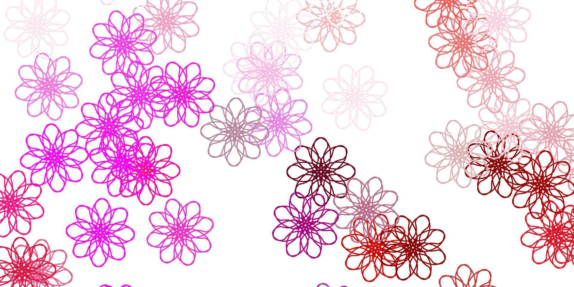 Light Purple, Pink vector natural backdrop with flowers.