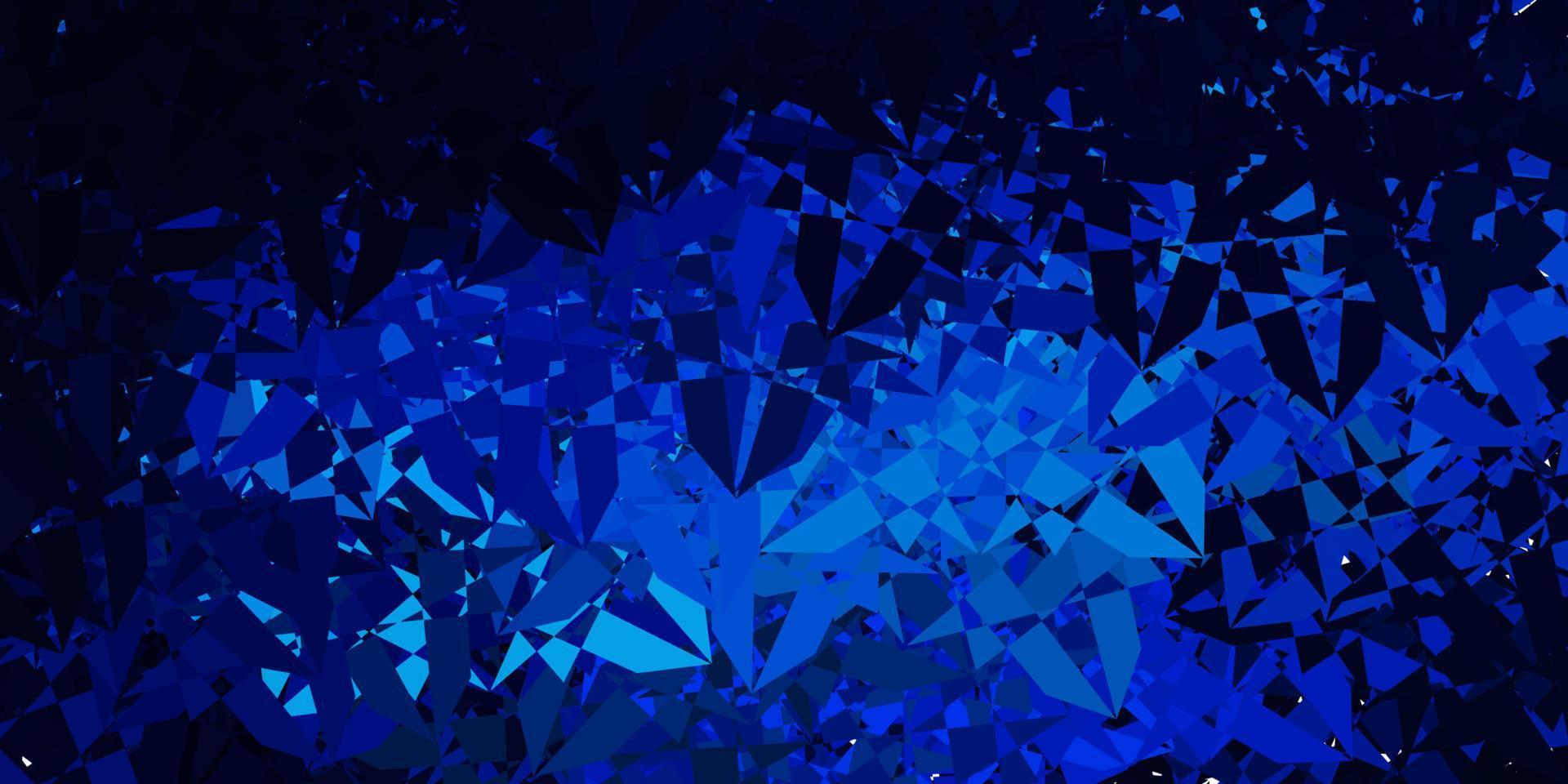 Dark Blue, Green vector background with triangles.
