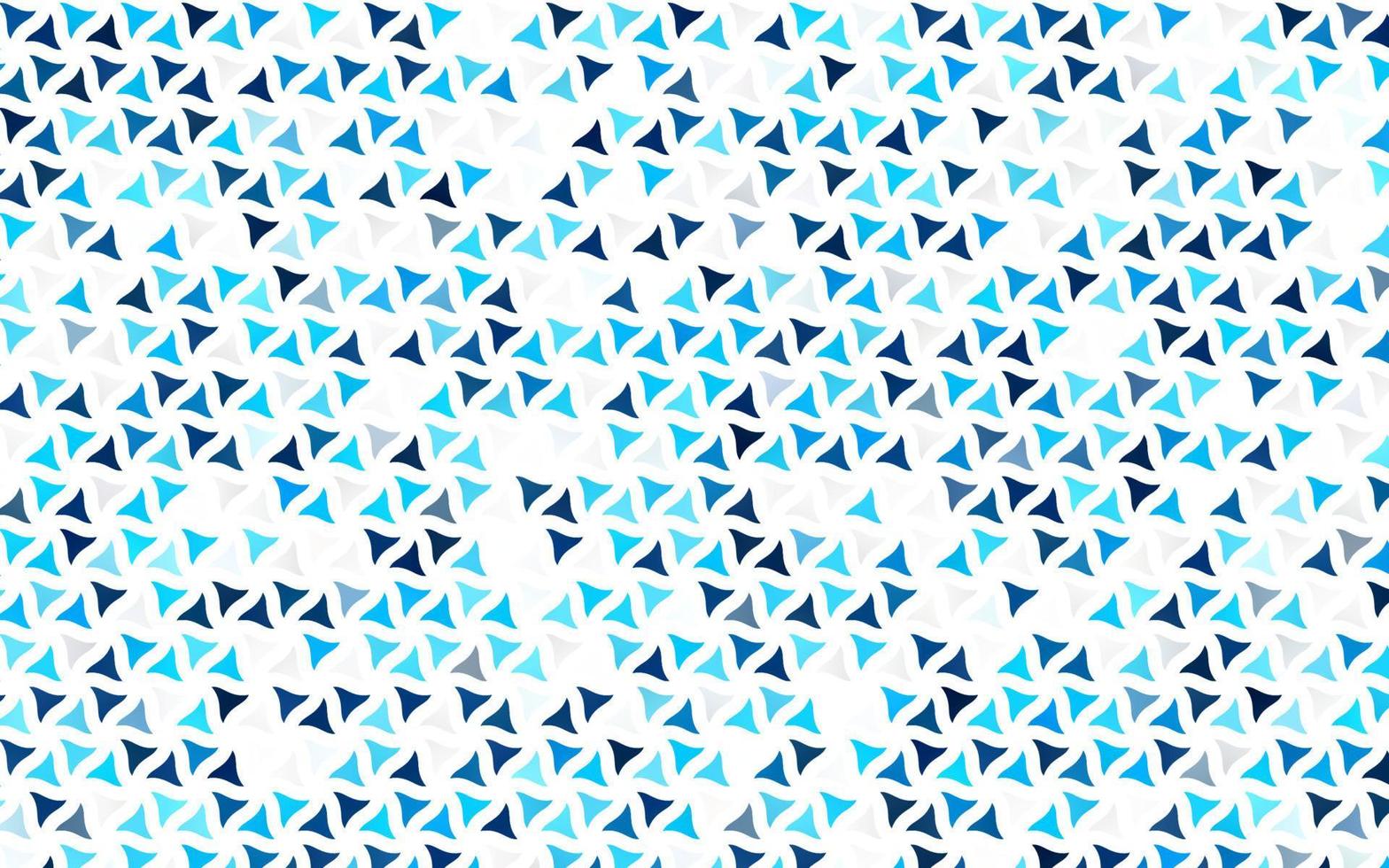 Light BLUE vector seamless template with crystals, triangles.