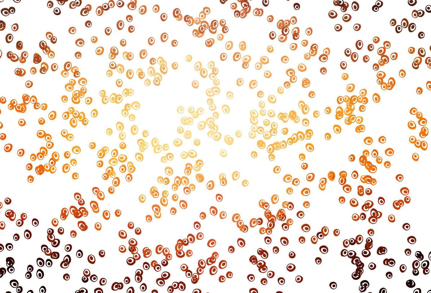 Light Orange vector cover with spots.