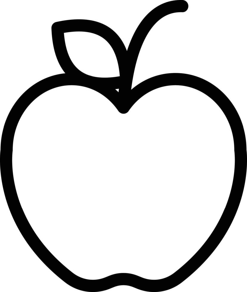 ilustración de vector de manzana en un fondo. símbolos de calidad premium. iconos vectoriales para concepto y diseño gráfico.