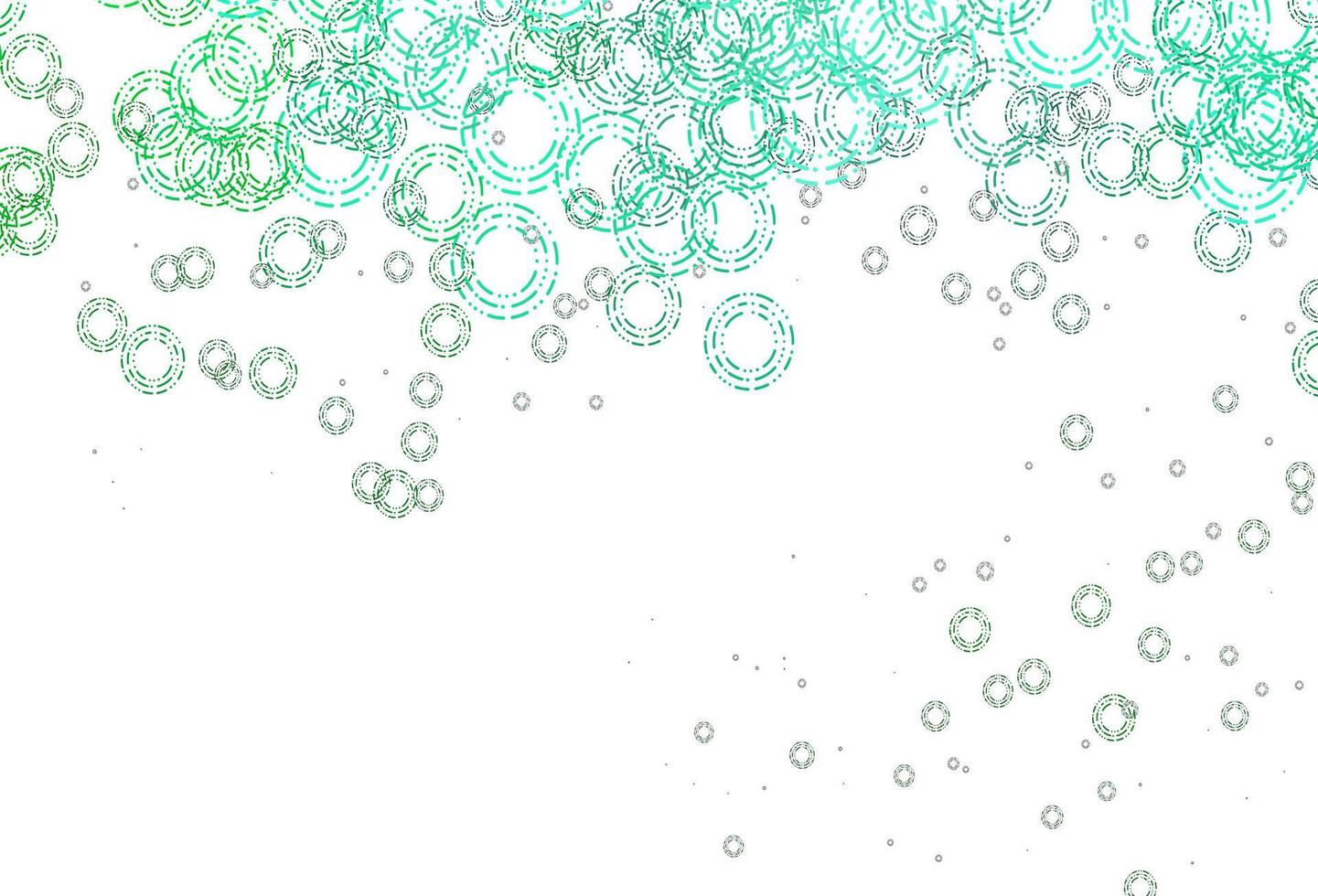 Light Green vector layout with circle shapes.