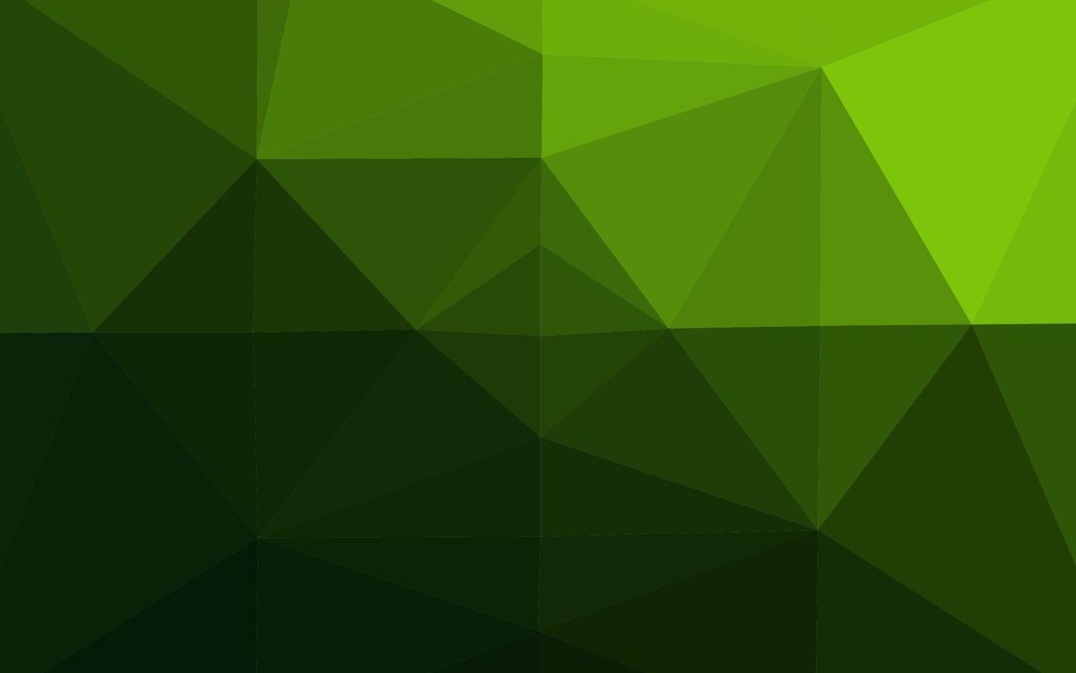 Light Green vector polygonal background.