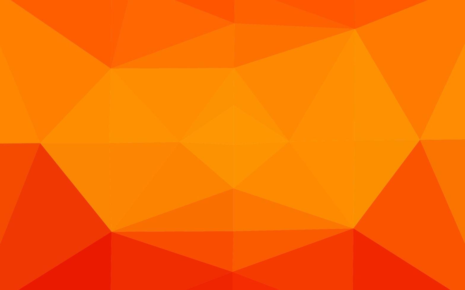 diseño abstracto de polígono de vector naranja claro.