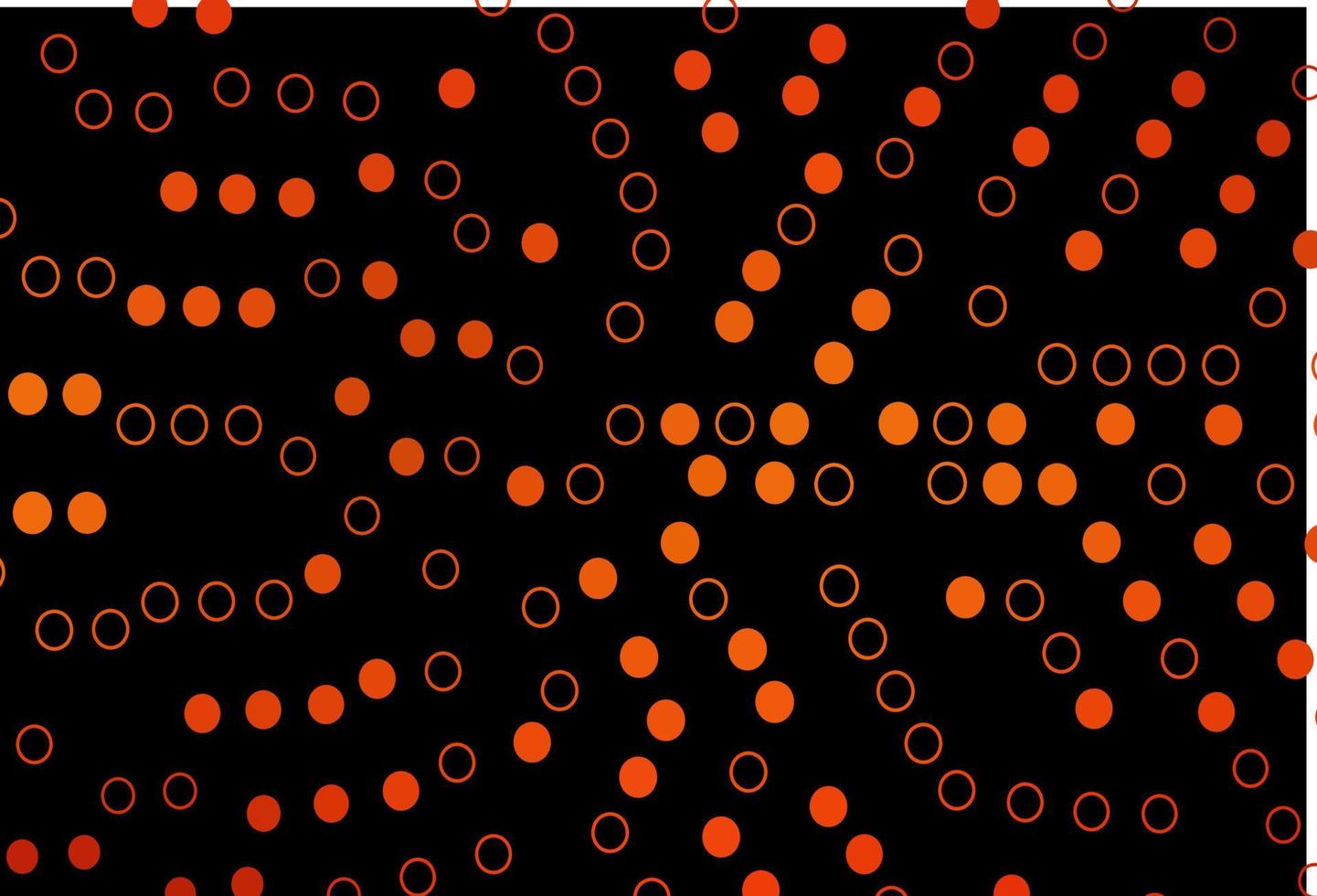 diseño vectorial naranja oscuro con formas circulares. vector