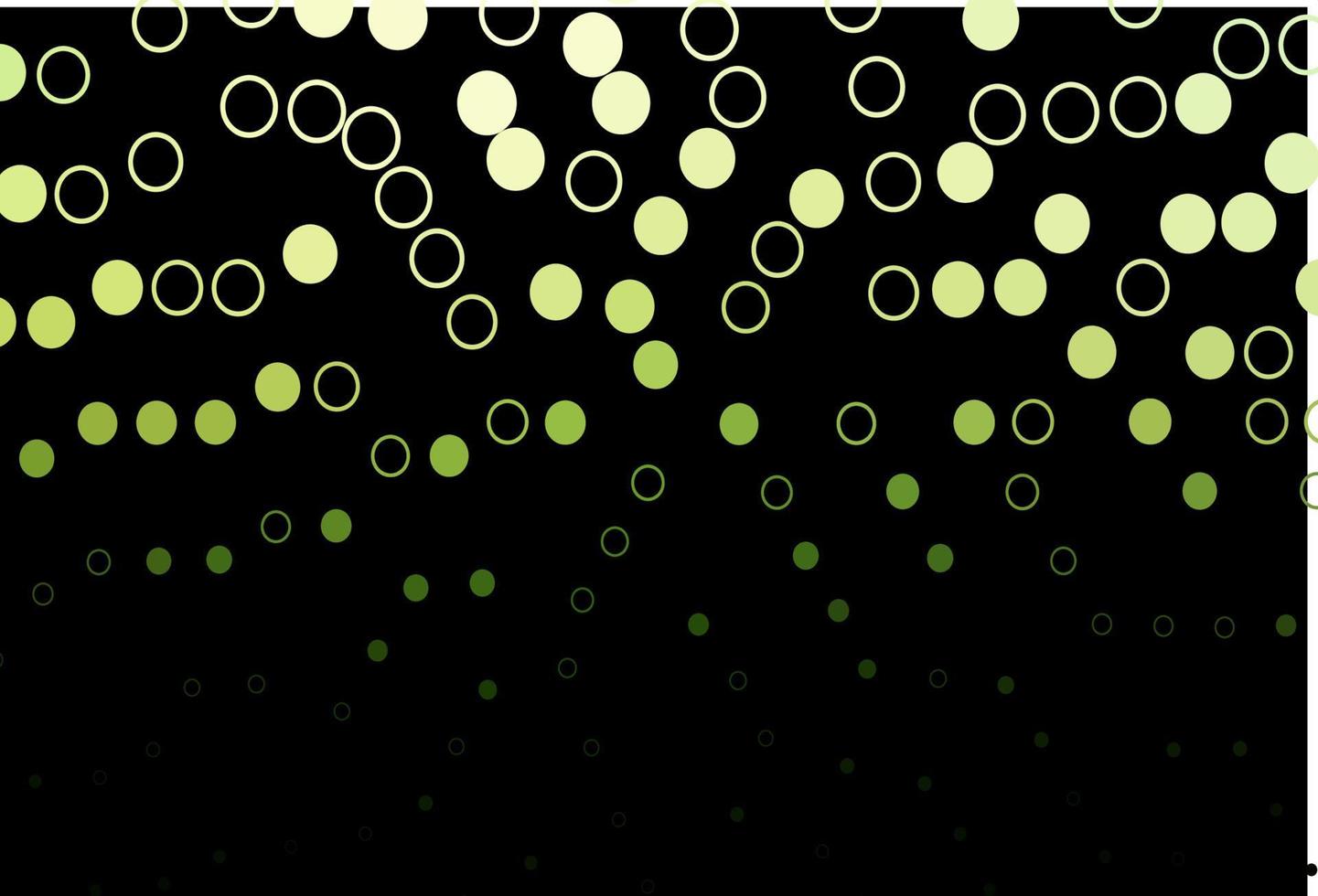 Dark Green vector texture with disks.