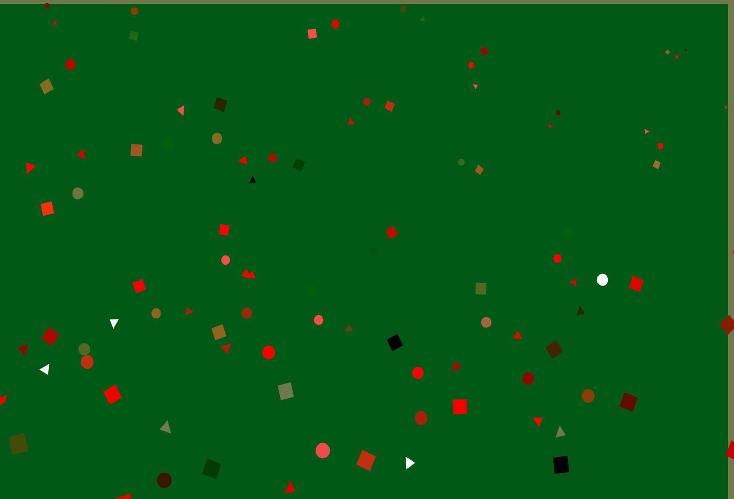 Light Green, Red vector pattern in polygonal style with circles.
