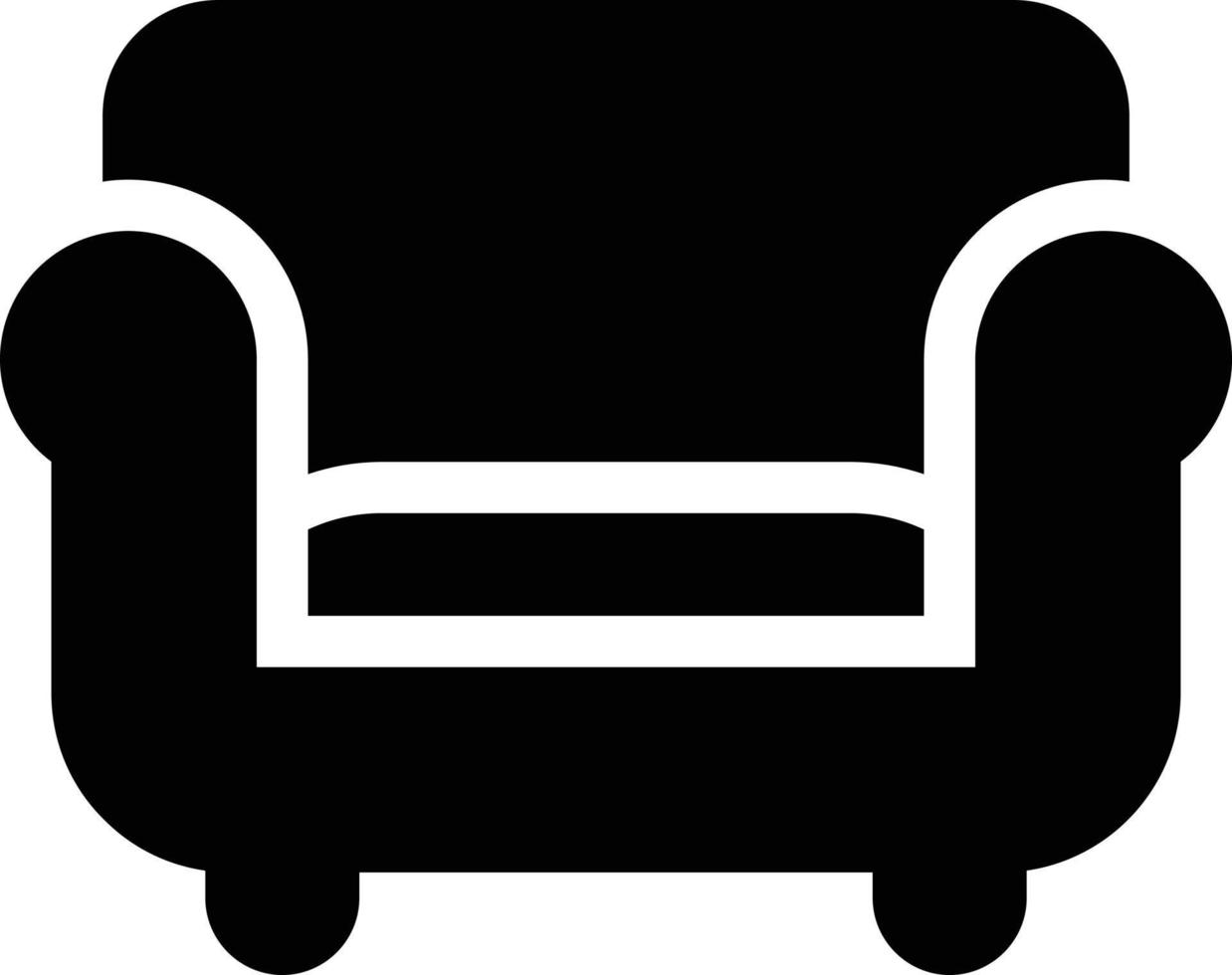 ilustración de vector de sofá en un fondo. símbolos de calidad premium. iconos vectoriales para concepto y diseño gráfico.