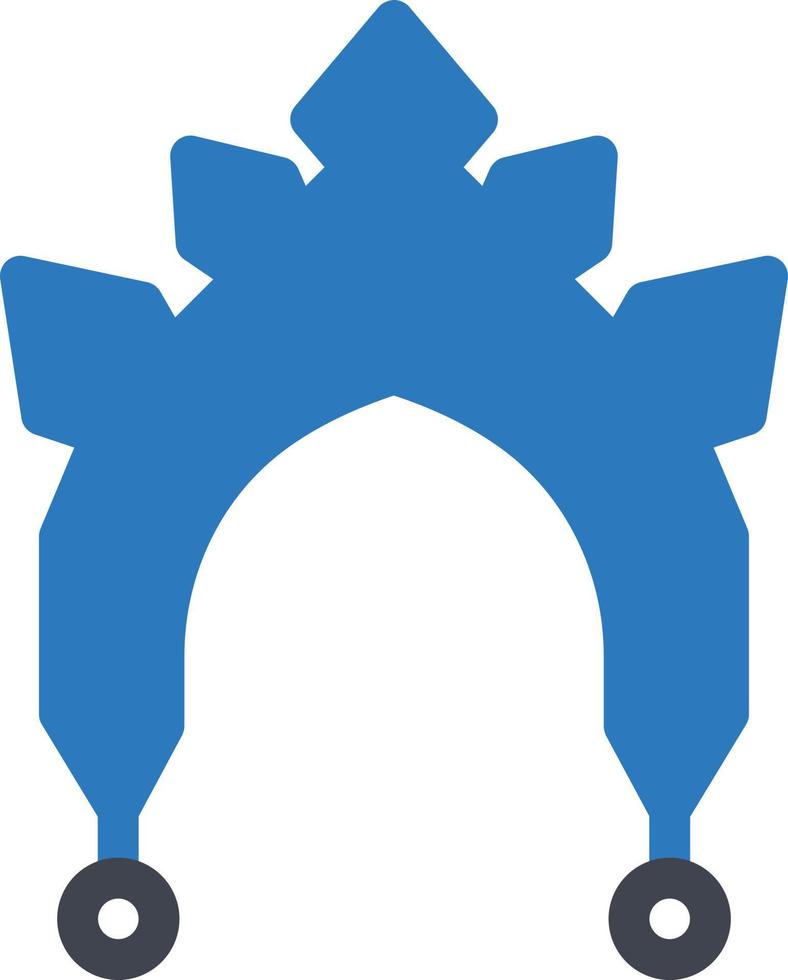 kokoshnik vector illustration on a background.Premium quality symbols.vector icons for concept and graphic design.