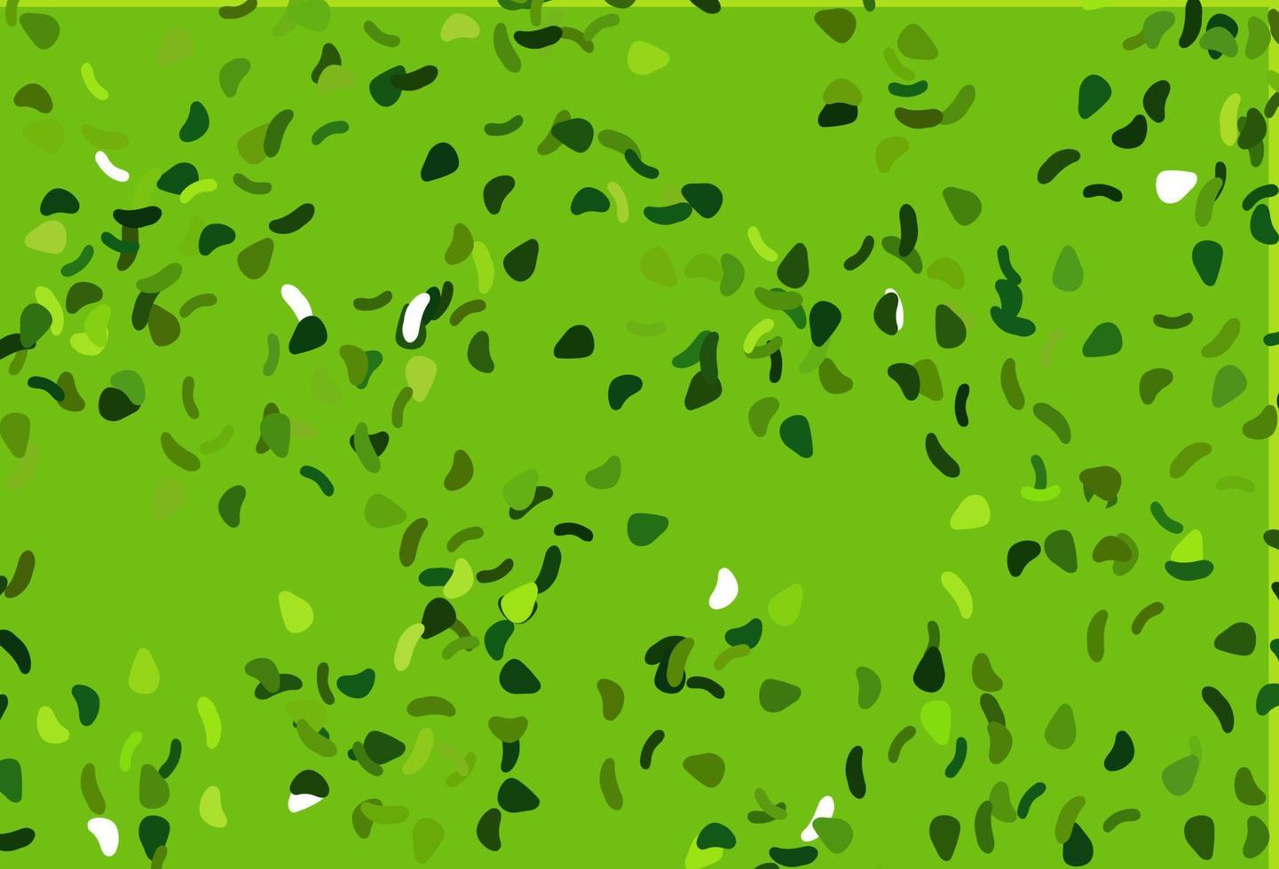 Light Green vector pattern with chaotic shapes.