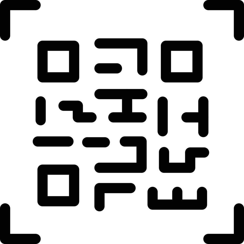 ilustración de vector de código qr en un fondo. símbolos de calidad premium. iconos vectoriales para concepto y diseño gráfico.