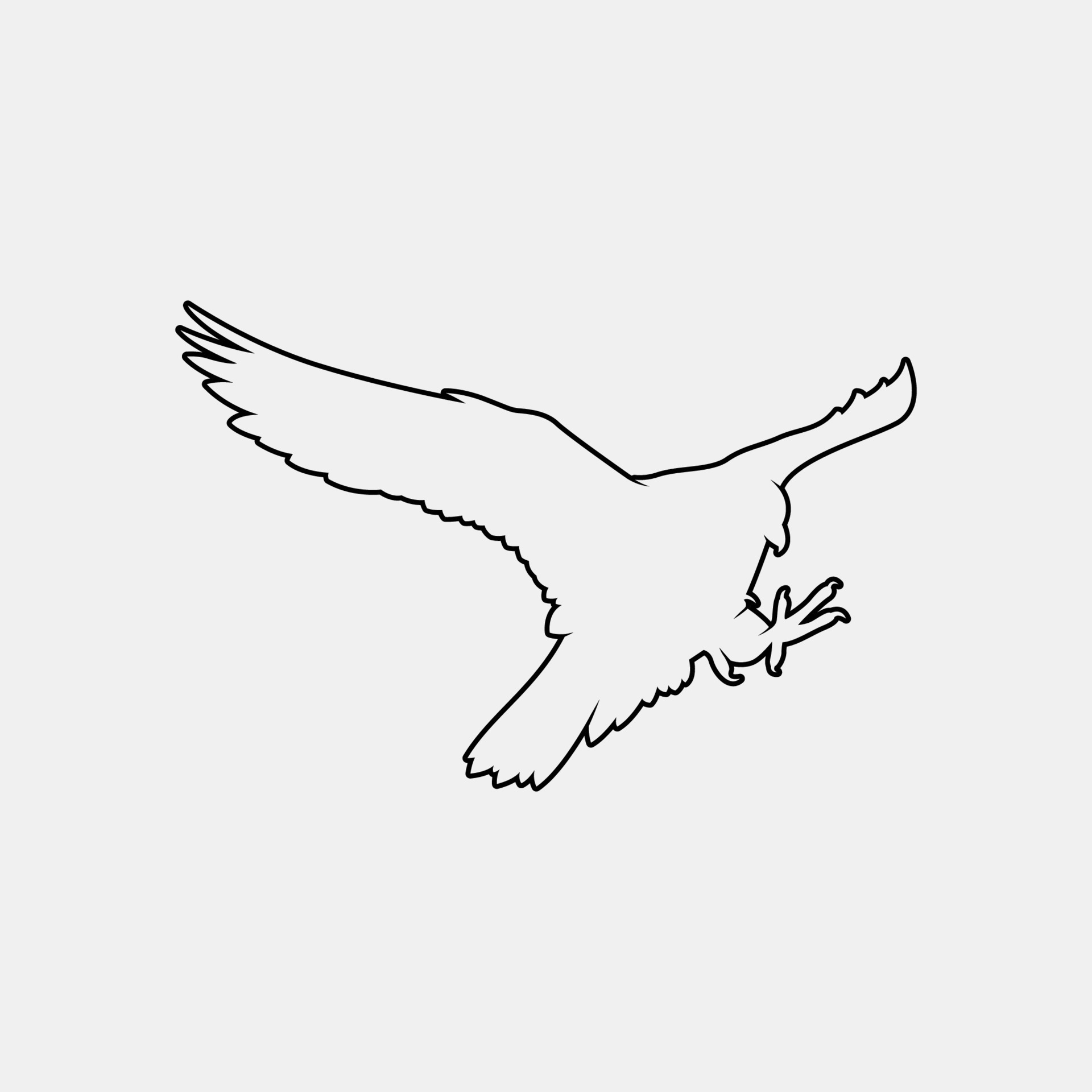 falcon outline vector silhouette 11542455 Vector Art at Vecteezy