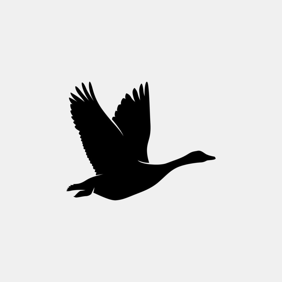 Goose vector silhouette