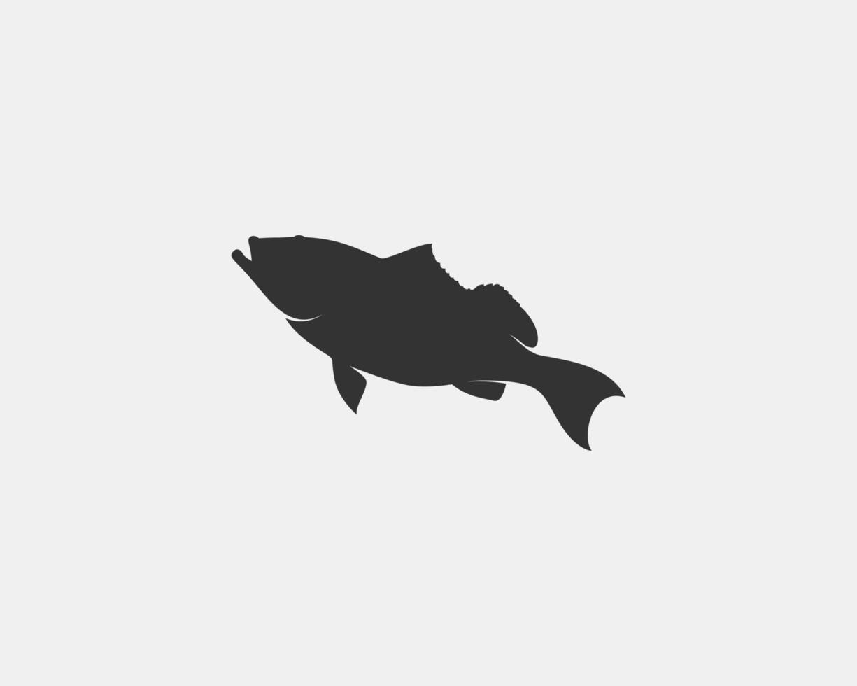 grouper vector silhouette