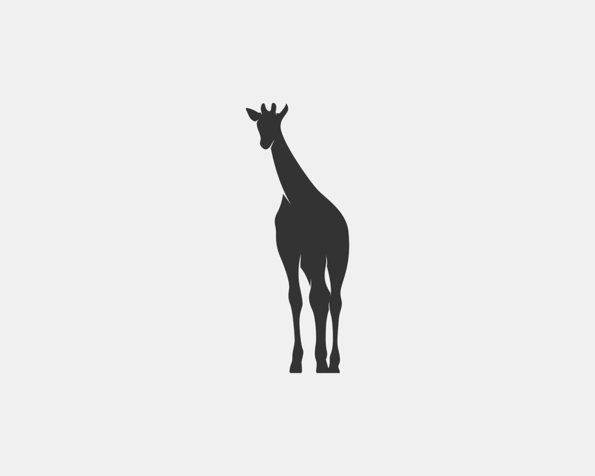 Giraffe vector silhouette