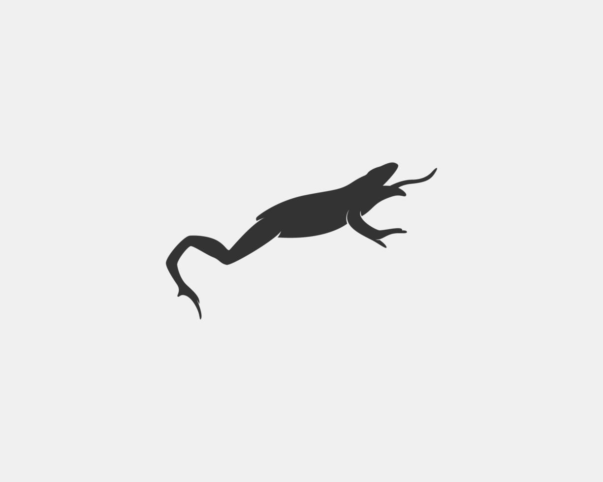 Frog vector silhouette