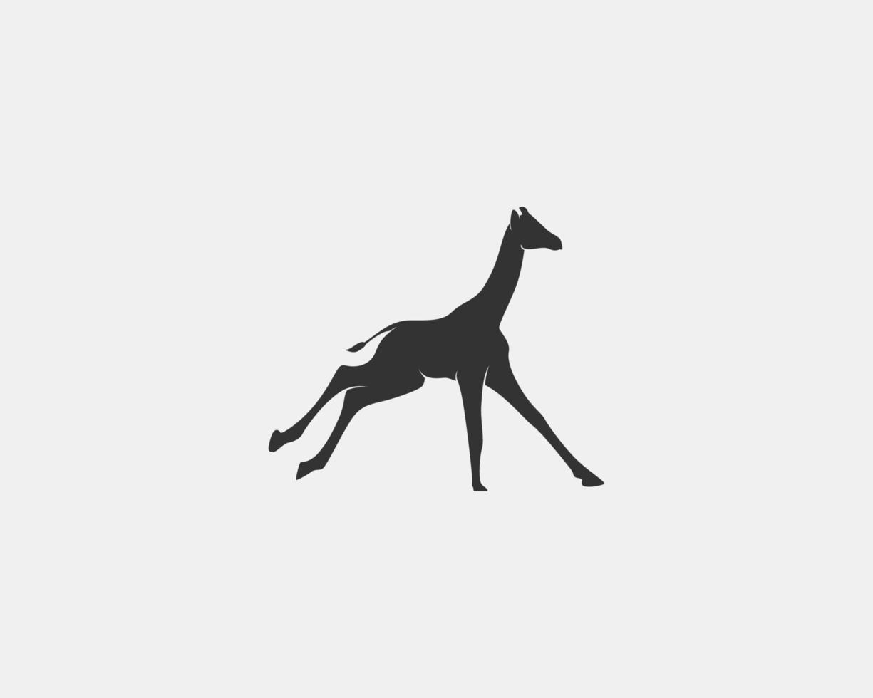 Giraffe vector silhouette