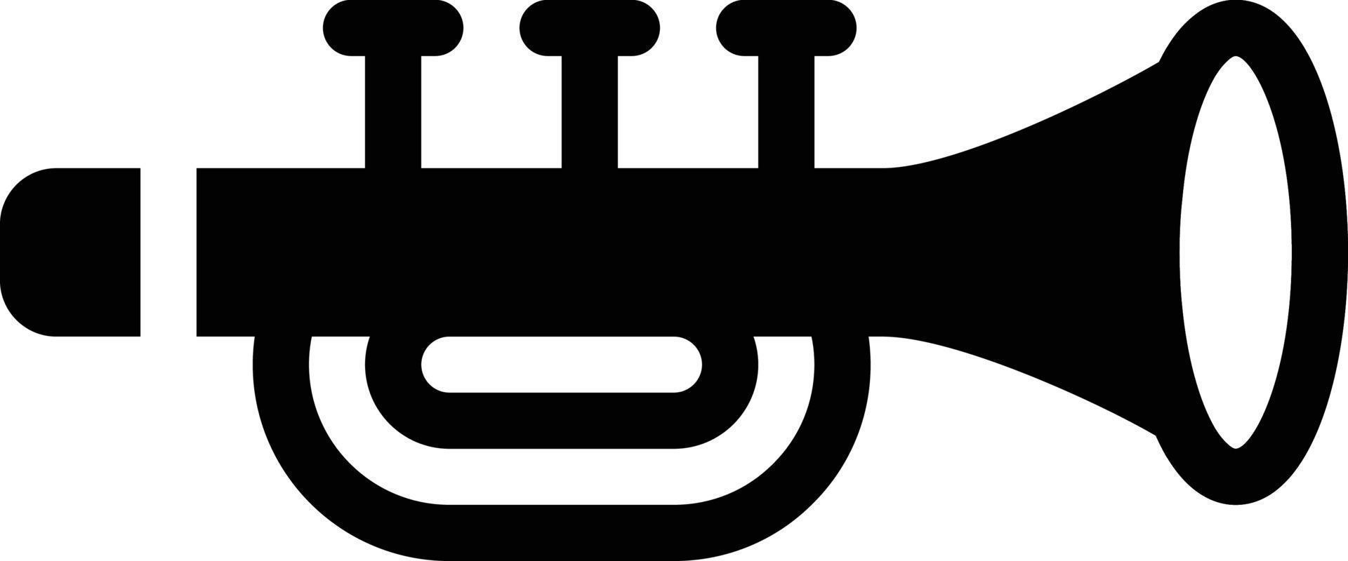 ilustración vectorial de trompeta en un fondo. símbolos de calidad premium. iconos vectoriales para concepto y diseño gráfico. vector