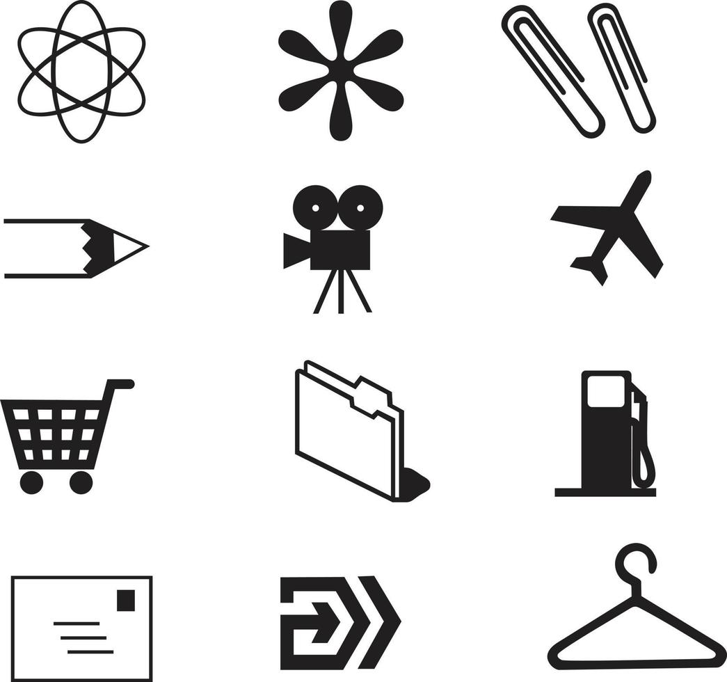 Vector illustration flat line set of icon isolated on white background