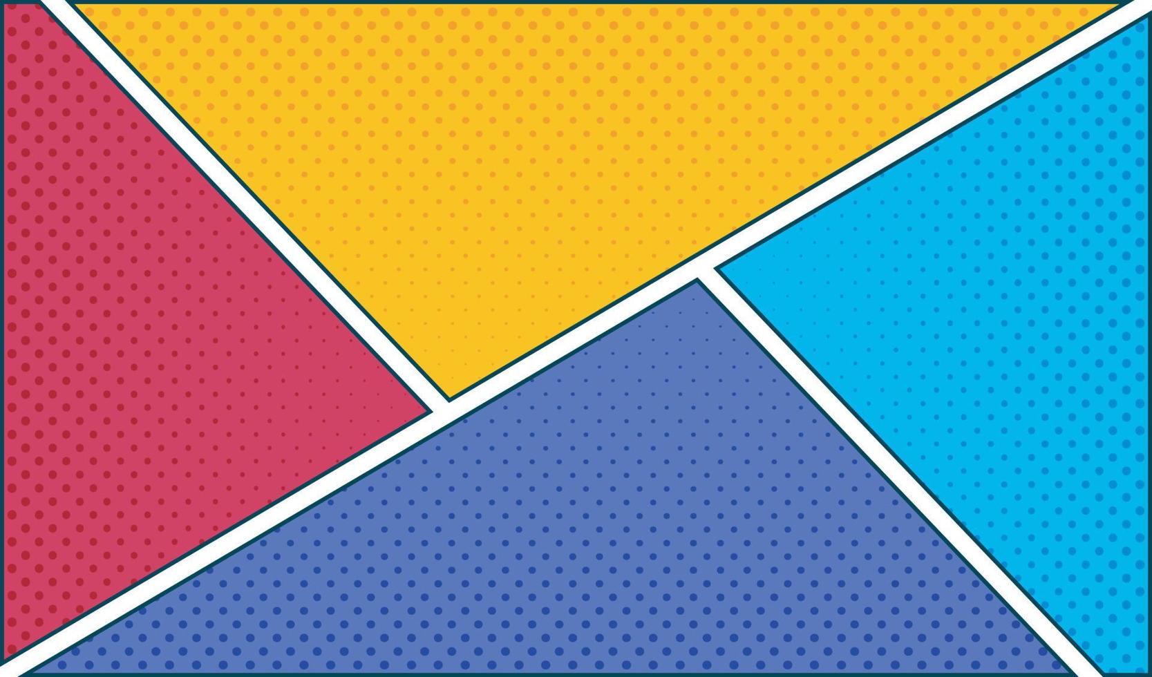 Flat comic style background vector