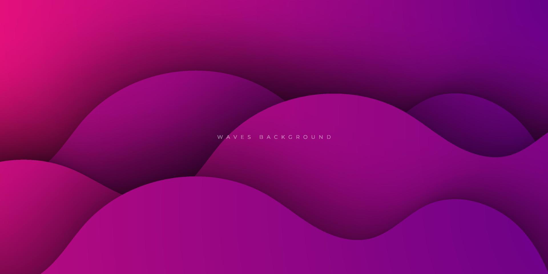 fondo abstracto ondulado colorido premium moderno con color suave púrpura degradado en el fondo. eps10 vector
