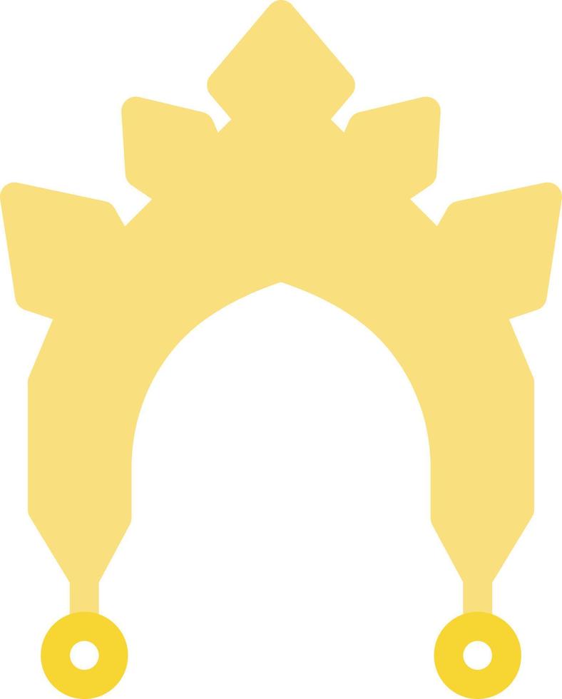 kokoshnik vector illustration on a background.Premium quality symbols.vector icons for concept and graphic design.