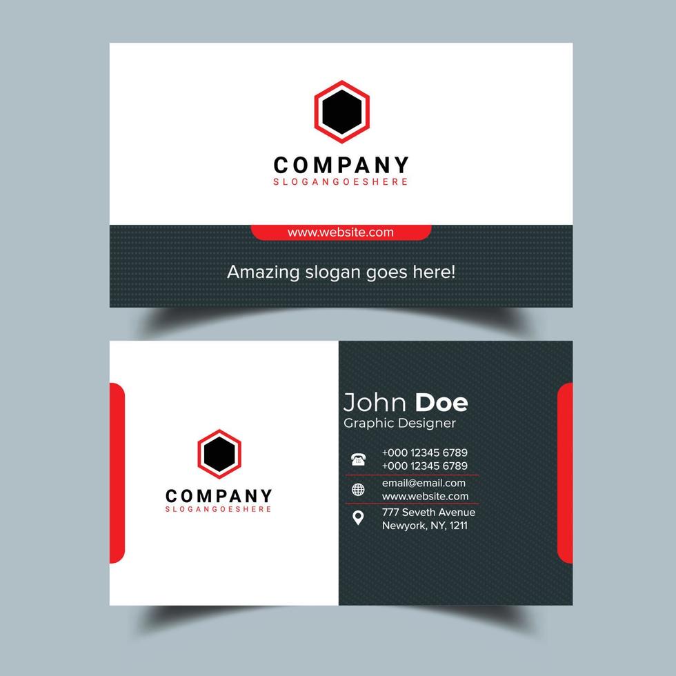 Modern Creative and Clean Business Card  Design vector