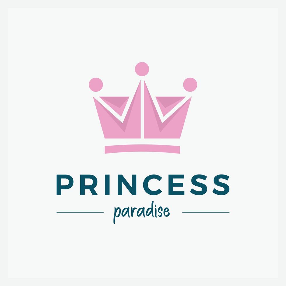 Crown Logo and symbol template illustration icon modern and minimalist vector