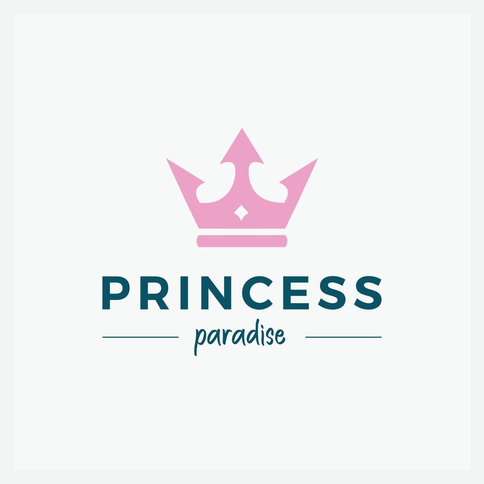 Crown Logo and symbol template illustration icon modern and minimalist vector