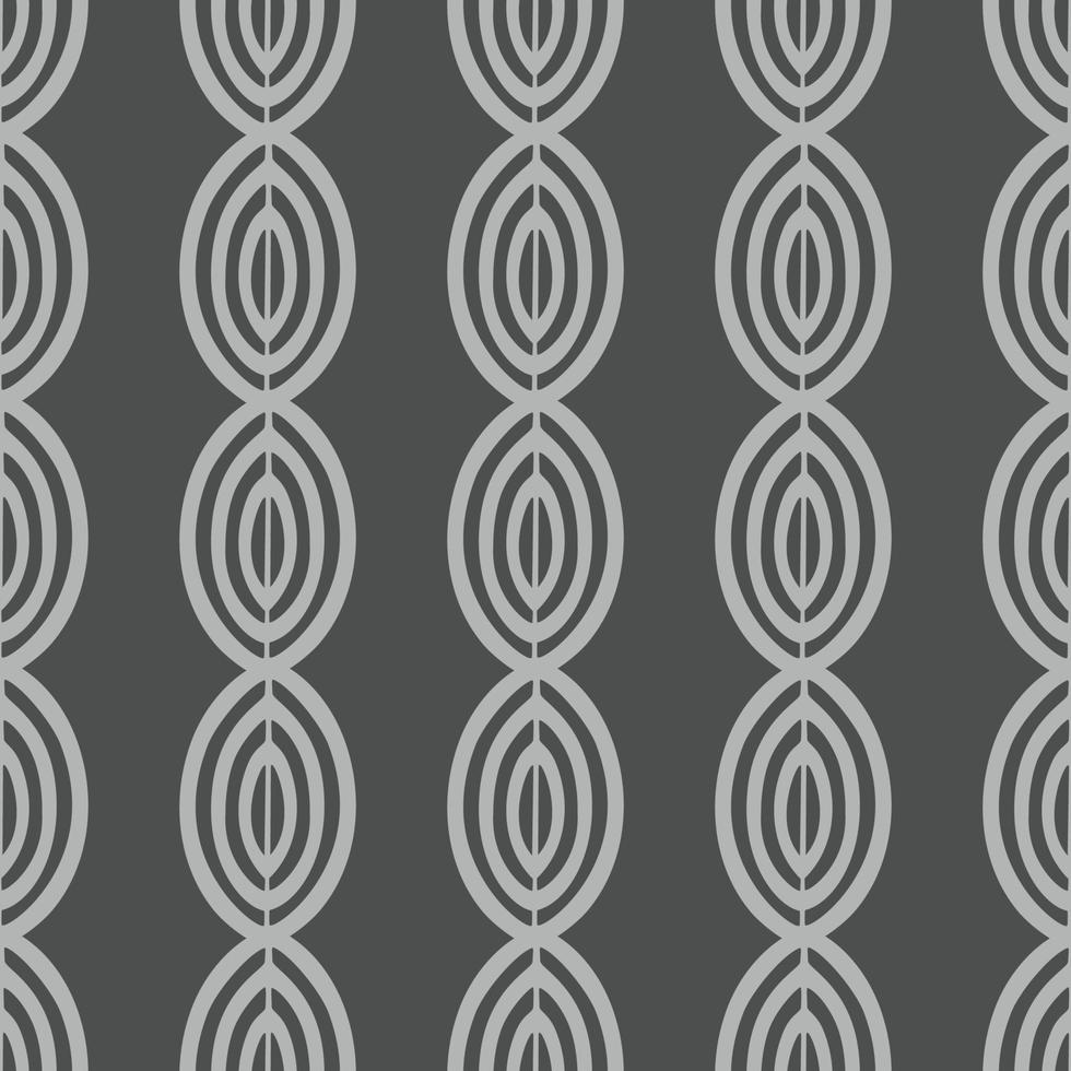 Vector seamless pattern in Scandinavian style with flowers and leaves
