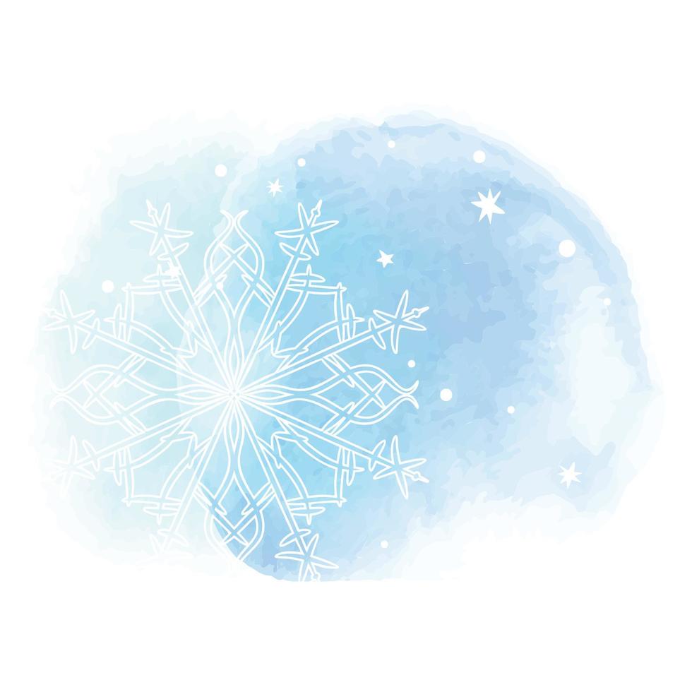 hermosa plantilla abstracta con fondos azules de invierno suave vector