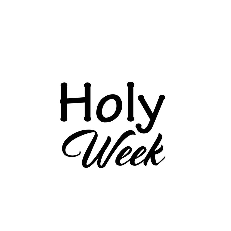 Holy Week Before Easter for print vector